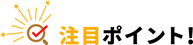注目ポイント！